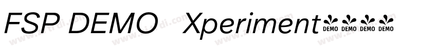 FSP DEMO   Xperiment字体转换